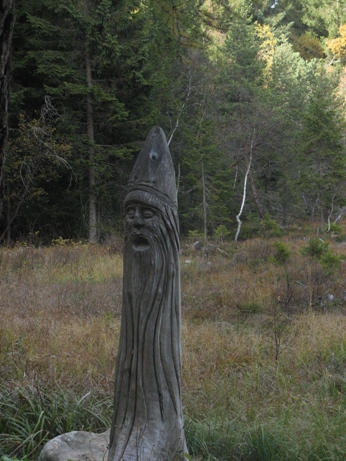 Scultura in legno alla Busa